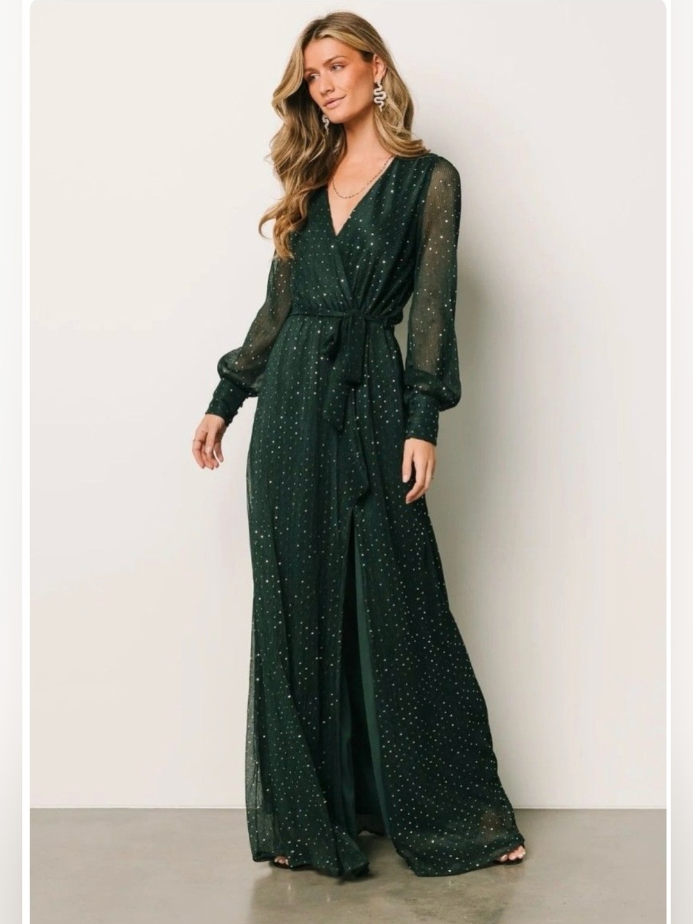 Baltic Born • Abigail Sparkle Gown • Emerald Green • Size M